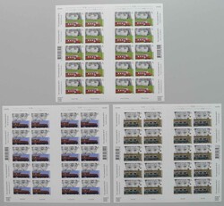 2013, S111-S113 in kompletten Zierbögen: J409B-J411B postfrisch **, ...