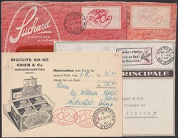 1940-1950, 13 saubere, illustrierte Belege von Firmen und ...