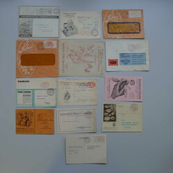 1940-1950, 13 saubere, illustrierte Belege von Firmen und ...