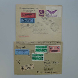 1931-1936, 11 Belege, meist nach Finnland +Luderbrief nach Budapest ...