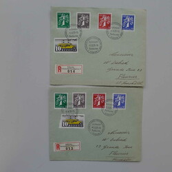 1939, Landi 1939 (Spezialsammlung) mit Rollenmarken, Satzfrankaturen, ...