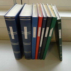 1900-2000, 8 Alben, Gross-Bestand: Maschinen- Werbe- und ...