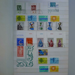 1920-1999, FL-Sammlung in 12 Alben, Einzelmarken, Viererblöcke FDC's ...
