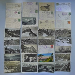 1887-1975, 32 alte Hotel-Postkarten, rückseitig meist mit ...