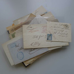 1840-1930, LUZERN (Kanton) Sammlung von 70 Belegen und Abstempelungen ...
