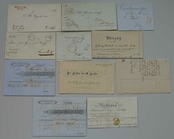Aargau, 11 Briefe 1830-1886 "Vorphila"+Rechnungen, unter anderem ...