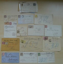 1862-1883, SITZENDE Helvetia (23 Belege) diverse bessere Frankaturen: ...