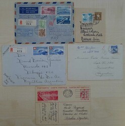 ARGENTINIEN 1934-1952, fünf Briefe meist nach Buenos Aires, ...
