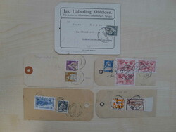 1912-1950, Paket-Ettiketen +Paketkarten (40 Stück). Seltener Bestand ...