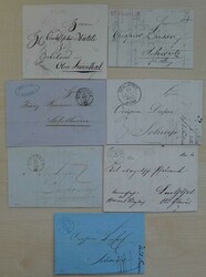 BERN, BURGDORF 1825-1850, 7 Belege aus der Vorphilatelie-Zeit aus ...