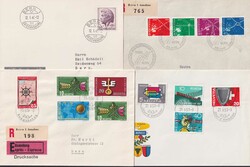 1944-1963, 21 Briefe mit einigen Ersttagsbriefen: Frei und ...