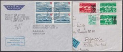 1924-1940, FLUGPOST-Briefe (36x) diverse mit Destination Ajacco ...