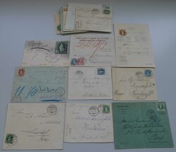 1882-1910, STEHENDE HELVETIA (20 saubere Belege) wovon 16x mit ...