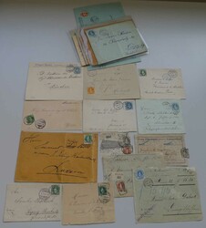 1882-1910, STEHENDE HELVETIA (27 Briefe) meist sehr sauber! Dabei ...