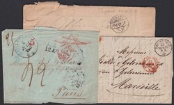 1820-1865, 27 VORPHILA-BRIEFE. Vielfältiges Lot mit Strahlen-Stempel ...