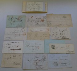 1820-1865, 27 VORPHILA-BRIEFE. Vielfältiges Lot mit Strahlen-Stempel ...