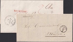 AARGAU: 47 Vorphilatelie-Belege oder Belege ohne Marken zwischen ...