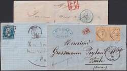 1838-1950, 37 Belege aus aller WELT. Dabei schöne Frankaturen von ...