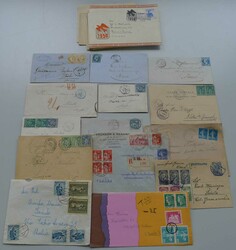 1838-1950, 37 Belege aus aller WELT. Dabei schöne Frankaturen von ...