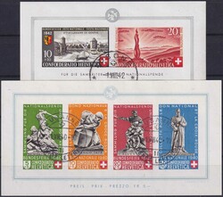 1936-2002, PRO PATRIA komplett mit Blocks (B12+B19 fehlerfrei ...