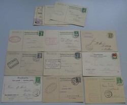 1909-1923, 13 Karten mit wunderschönen Stempeln eines ...