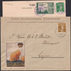 5659100: Switzerland Aviation Poster Stamps - Covers bulk lot
