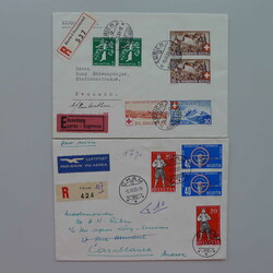 1939-1955, guter Posten Briefe ab CHAM ZG (32 Stück) meist gute ...