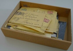 1890-1950, 93 Streifbänder mit guten Destinationen: Frankreich, ...