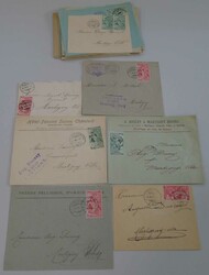 WALLIS 1900 (Kt.) diverse UPU-Belege (23x): Monthey, Hauderes, ...