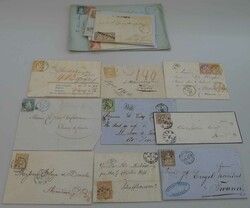 1854-1863, 15 Strubelbriefe - nette Auswahl! Sauberer Beleg von GENF ...