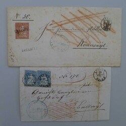 LUZERN (KANTON) 23 Strubelbriefe aus Archiv: BALLWYL, Luzern mit ...