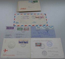 1937-1998, 18 Flugbelege, mit KLM-FLUG AMSTERDAM-PARAMARIBO auf ...