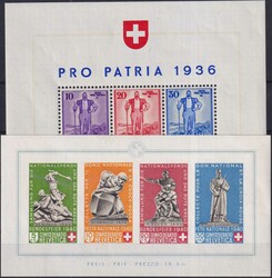 1936-2017, meist ** postfrische Sammlung PRO PATRIA mit Frankaturware ...