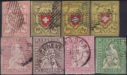 1850-2000, 2 Postor-Kisten voll mit Alben und Marken, vorab einige ...