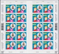 2010, S99-S102 in kompletten Zierbögen: J397B-J400B postfrisch **, ...