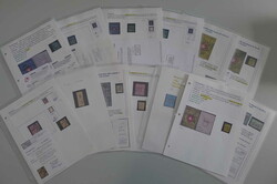 1850-1854, 15 Rayons (Durheim-Ausgaben) sauber aufgezogen und ...