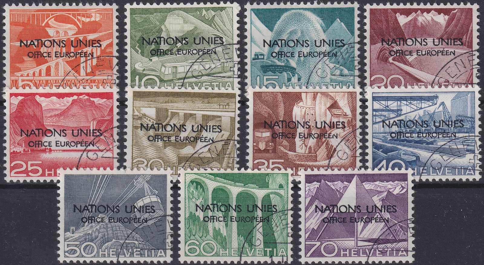 OMS: 1.A.05-11.A.05 defektes N in EUROPEEN, 5c-70c sauber gestempelt, ...