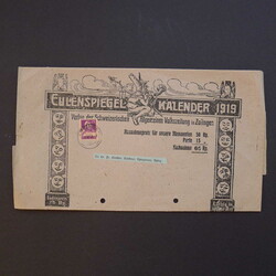 1916-1919, drei NN-Streif-Bänder: TILL EULENSPIEGEL Kalender ...