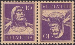 K27z (10c dunkelviolett) geriffeltes Papier postfrisch **, gut ...