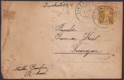 LUZERN, RICKENBACH, seltene Postkarte mit Fuhrwerk und Pferd mit ...