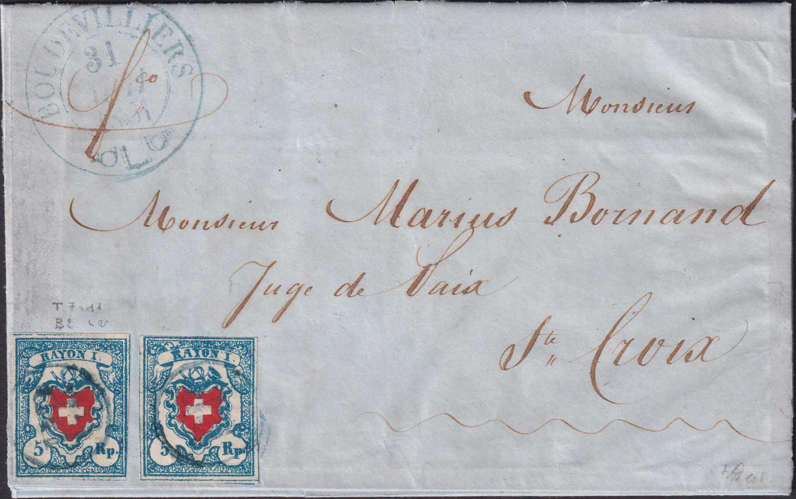 BOUDEVILLIERS (Distrikt Val-de-Ruz des Kantons Neuenburg) ab ...