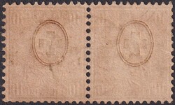 10c rot, Nr.38 im PAAR von SEEBERG BE (Fingerhut-Stempel) sauberes ...