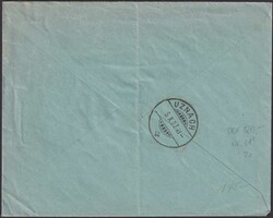 RIEDEN (St.GALLEN) 1907, 0.06 nach Uznach mit 2x Nr.81, Ecke oben ...