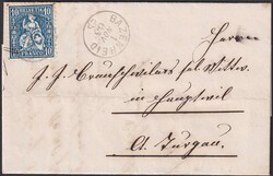 BAZENHEID 1863, Nr.31 auf archivfrischem Beleg, sauber mit ...