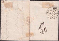 WÖLFLINSWIL bei FRIK (AG) 1866 (25.NOV) nach Rheinfelden, Nr.33 auf ...