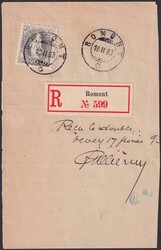 ROMONT 1893 (16.FEB), 69C auf Ausschnitt, sauber, fehlerfrei mit ...