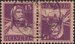 K9 (15c violett), sauber entwertet sowie gut gezähnt, Kat: 275.-