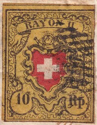 TRACHSELWALD (Vorausentwertung) 1854 auf Chargé-Drucksache nach ...