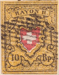 MORGES 1854 (13.AOUT) nach GIMEL. Sehr sauberer Faltbrief mit ...