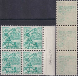 1936, Nr.202z +202y Plattenabnützung (4x) und Abklatsch (3) ...